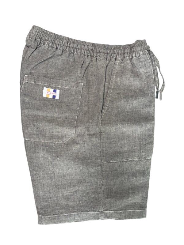 BERMUDA CON COULISSE ED ELASTICO IN VITA COLOR FANGO