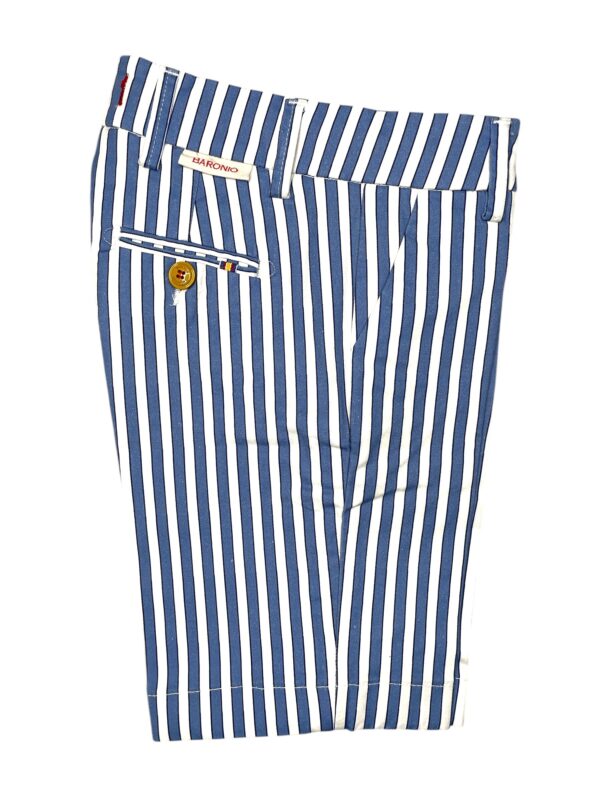 BERMUDA KIDS FANTASIA IN GABARDINE COLOR RIGHE BLU