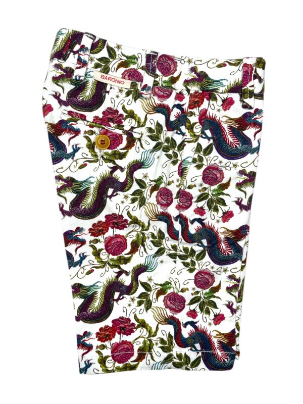 BERMUDA KIDS IN GABARDINE A FANTASIA FLOREALE