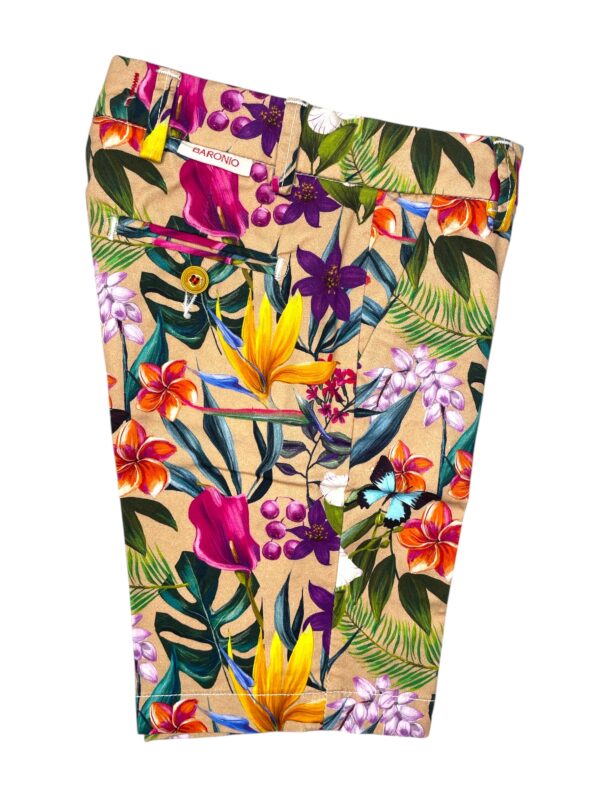 BERMUDA KIDS IN GABARDINE A FLOREALE