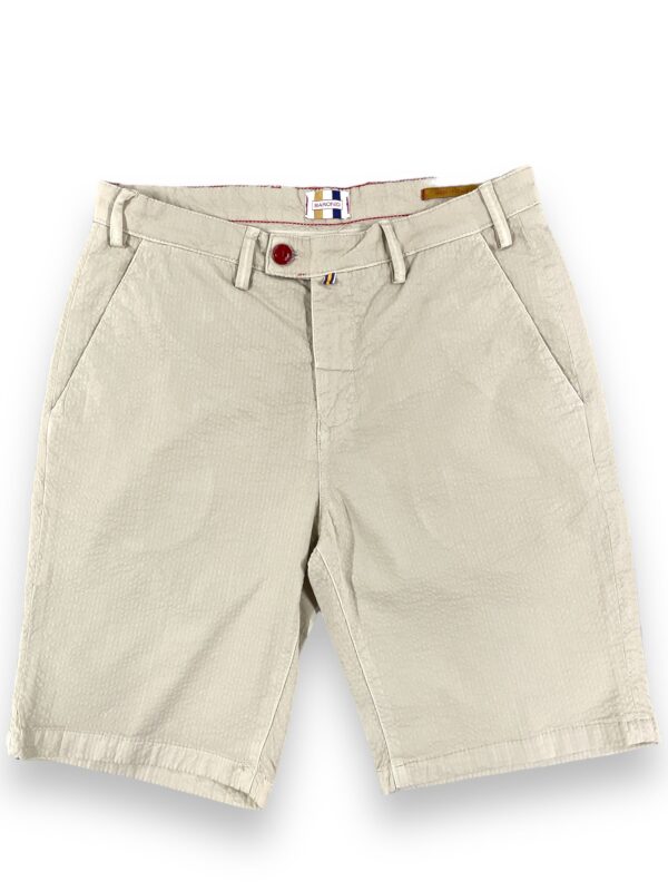 BERMUDA REGULAR FIT IN COTONE SEERSUCKER COLOR BEIGE