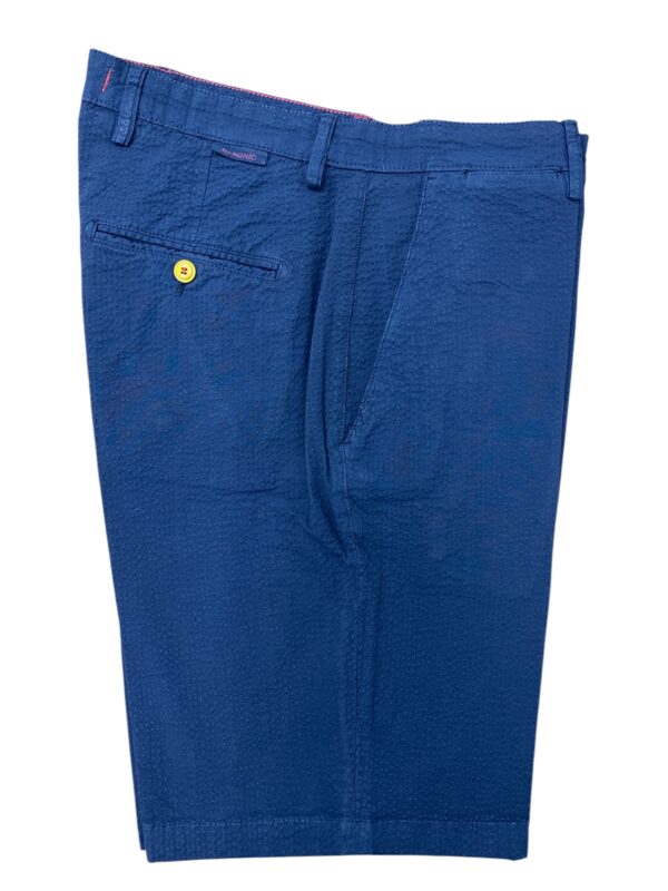 BERMUDA REGULAR FIT IN COTONE SEERSUCKER COLOR BLU