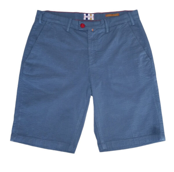 BERMUDA REGULAR FIT IN COTONE SEERSUCKER COLOR BLU CHIARO
