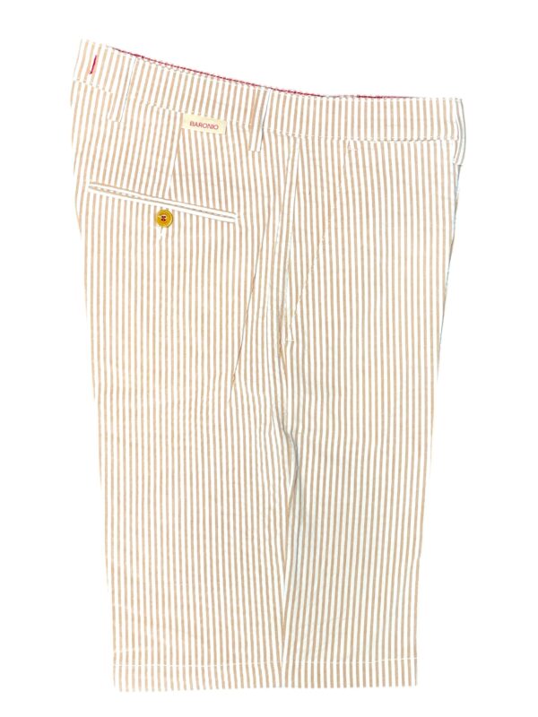 BERMUDA REGULAR FIT IN GABARDINE A RIGHE FANGO