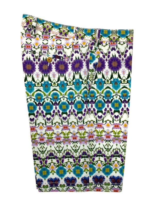 BERMUDA REGULAR FIT IN GABARDINE COLOR FLOREALE