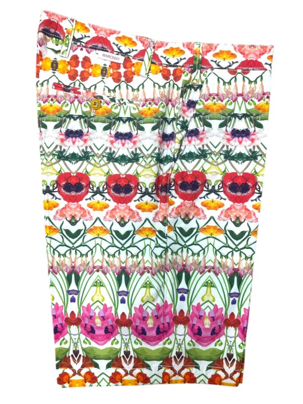 BERMUDA REGULAR FIT IN GABARDINE COLOR FLOREALE