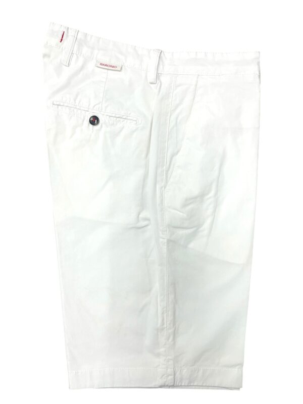 BERMUDA REGULAR FIT IN POPELINE COLOR BIANCO