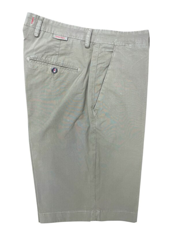 BERMUDA REGULAR FIT IN POPELINE COLOR VERDE OLIVA