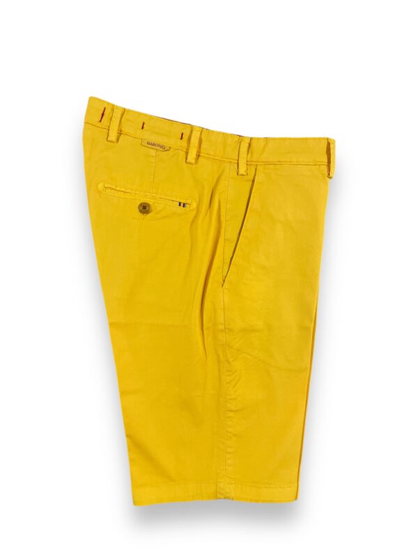 BERMUDA REGULAR FIT TINTA UNITA IN GABARDINE COLOR GIALLO