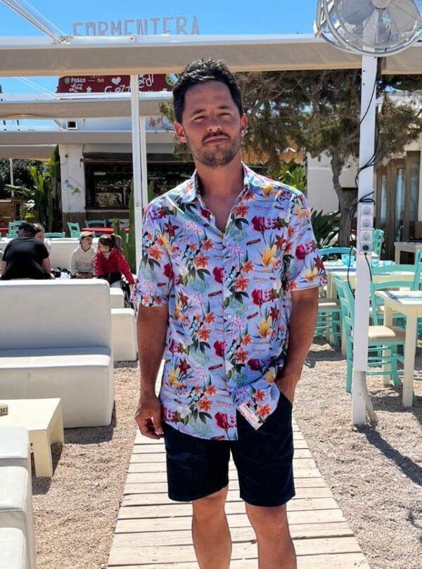 CAMICIA CHEZZGERDI IN LINO COLOR FLOREALE