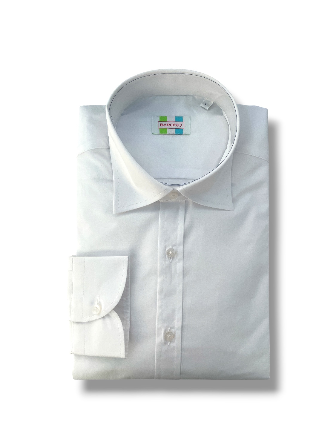 CAMICIA REGULAR FIT IN PURO COTONE COLOR BIANCO - immagine 3