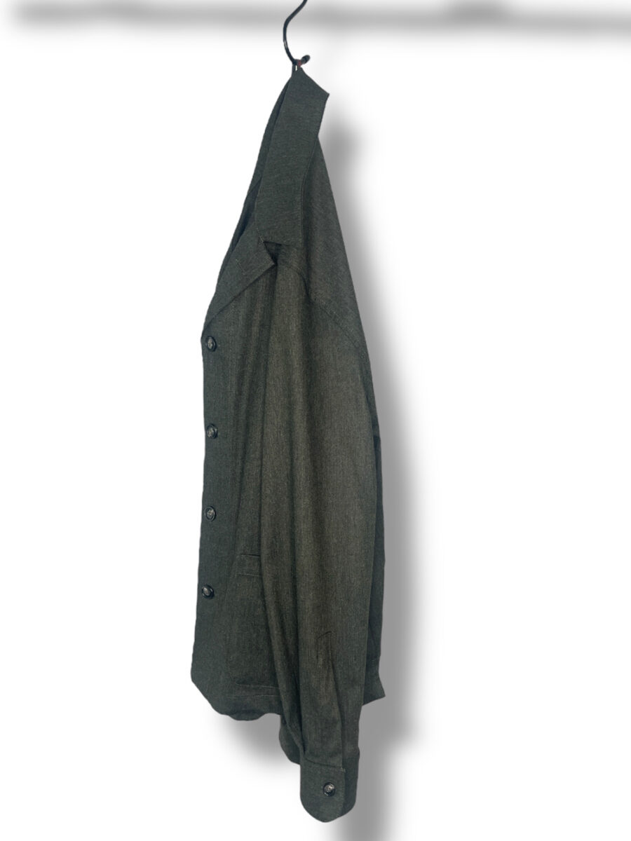 GIACCA CAMICIA IN LANA COLOR VERDE MILITARE