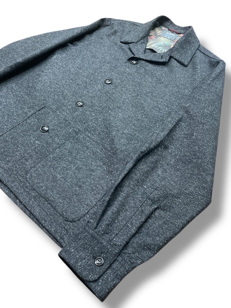 GIACCA CAMICIA COLOR GRIGIO SCURO - immagine 2
