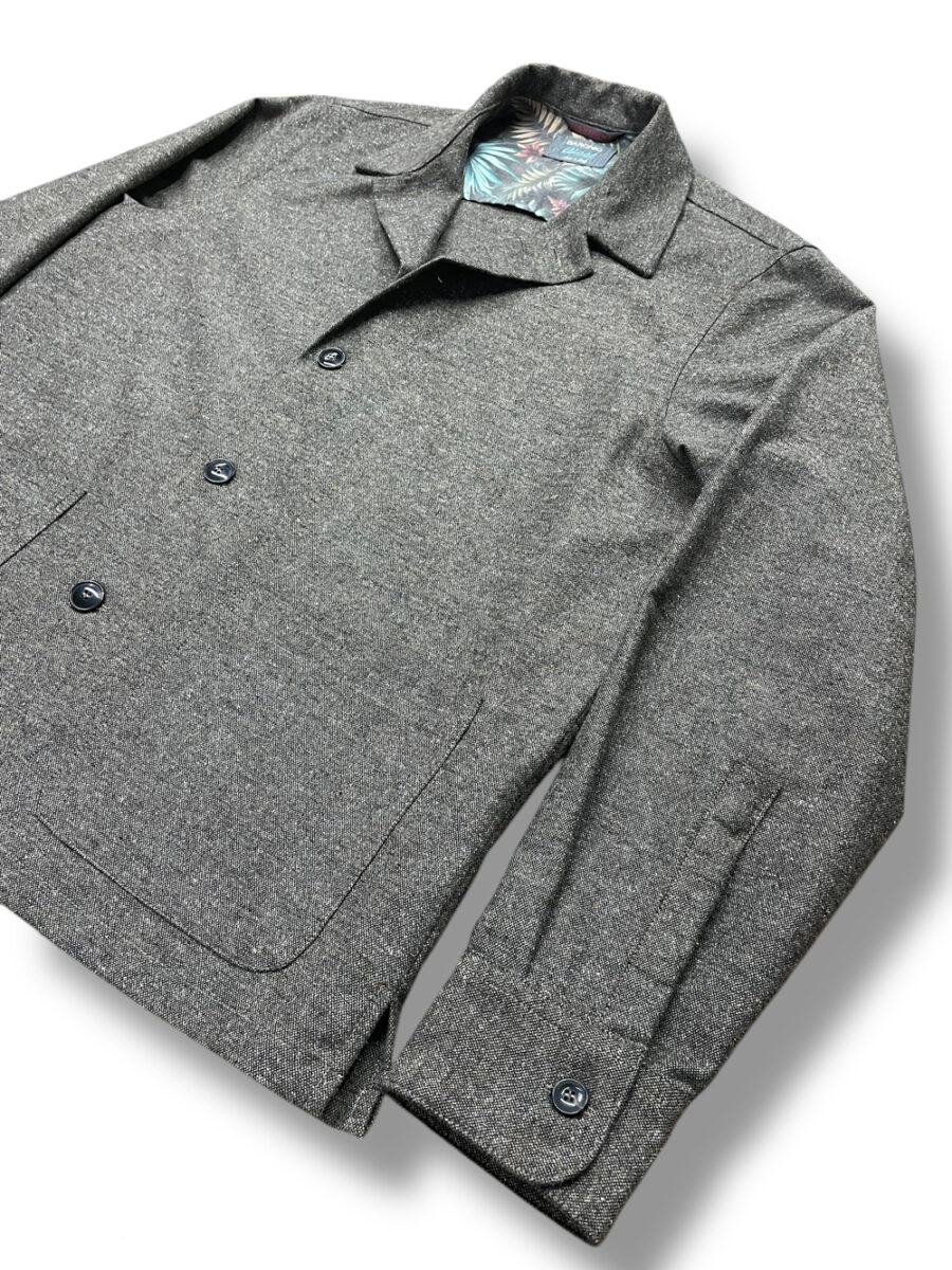 GIACCA CAMICIA COLOR TORTORA - immagine 2