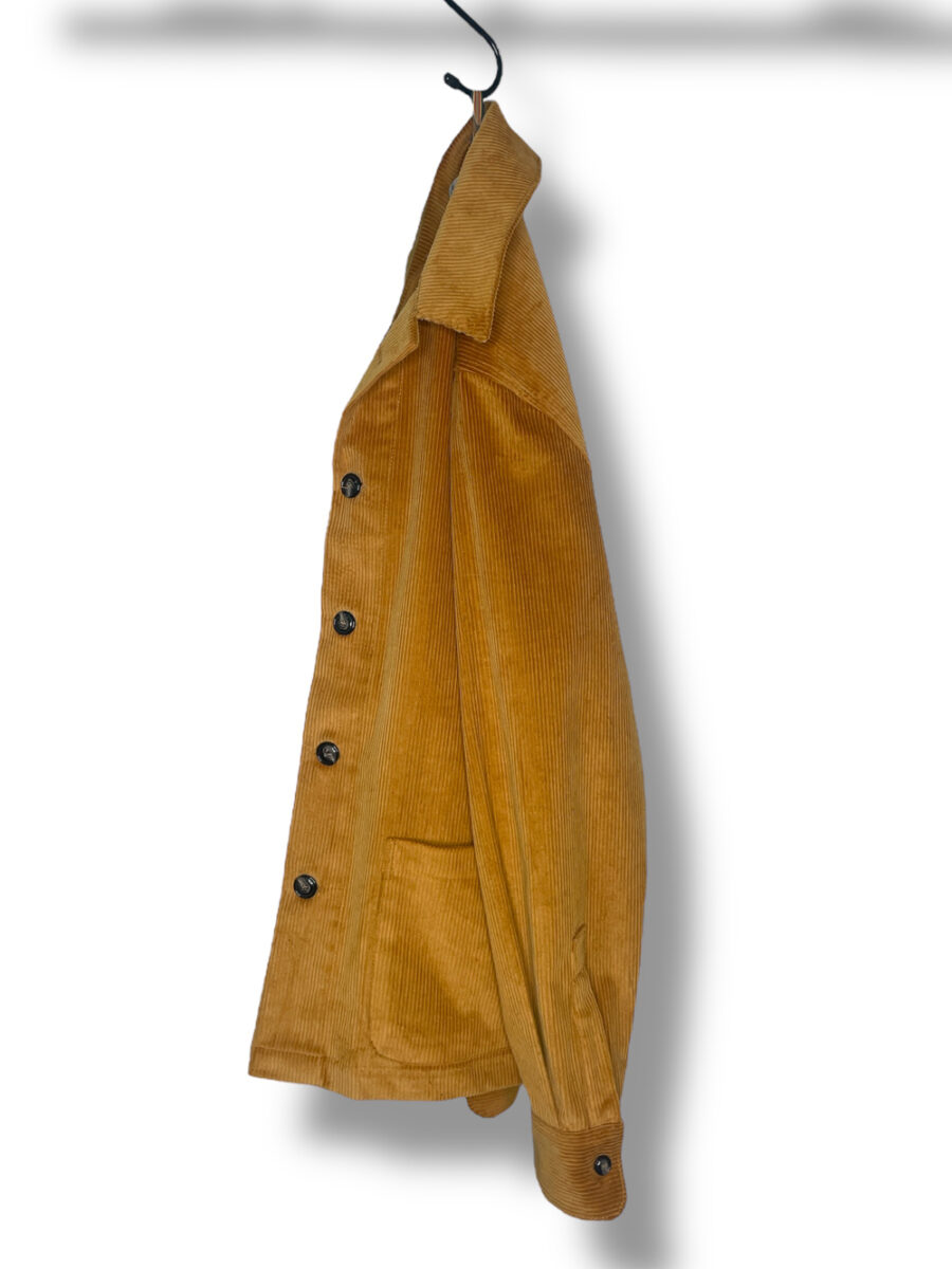 GIACCA CAMICIA IN VELLUTO COLOR BISCOTTO
