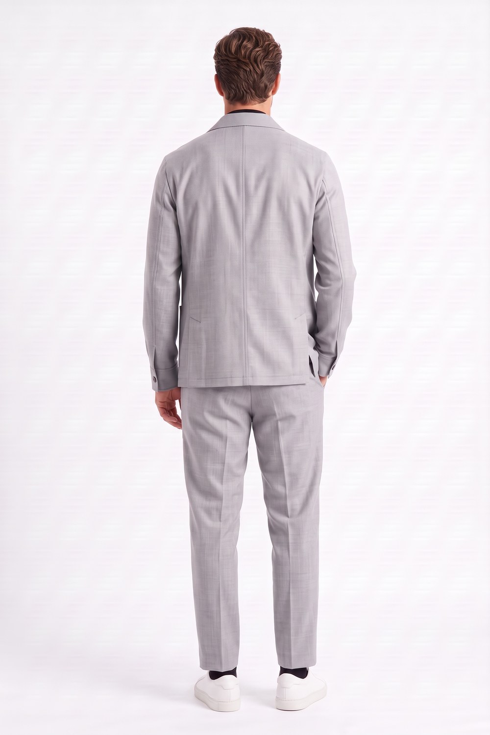 Overshirt in tasmania in grigio medio Regular fit - immagine 2