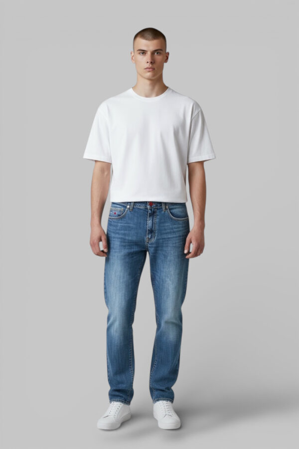 JEANS 5 TASCHE FIT REGULAR MEDIUM WASH