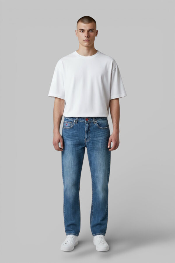 JEANS 5 TASCHE FIT REGULAR MEDIUM WASH