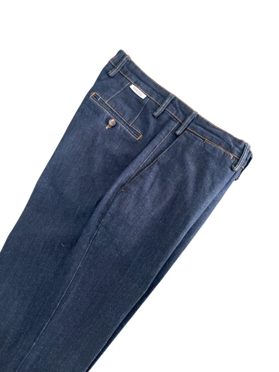 JEANS TASCA AMERICA CUCITURE TABACCO BLU DARK WASH - immagine 2
