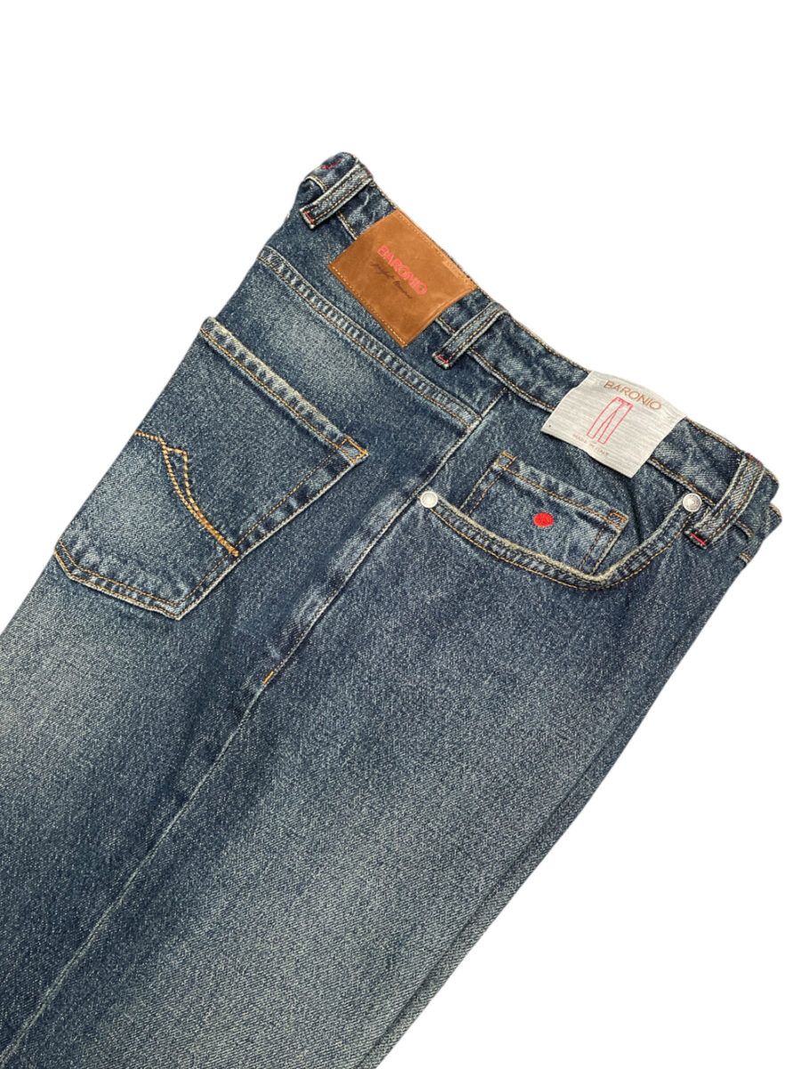 JEANS 5 TASCHE SANBLASTED WASH - immagine 2