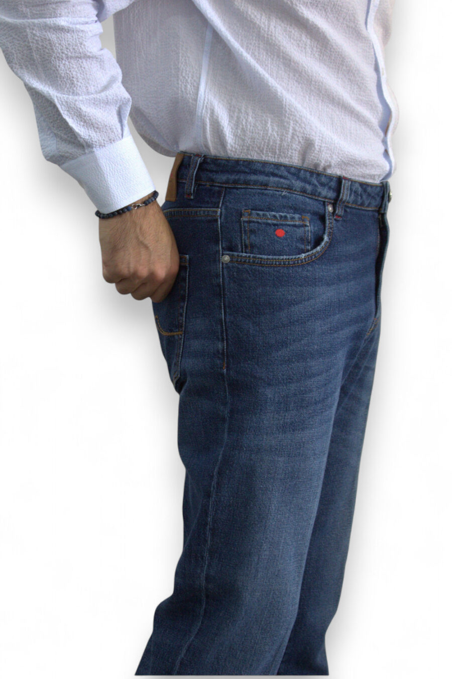 JEANS 5 TASCHE MEDIUW WASH - immagine 5