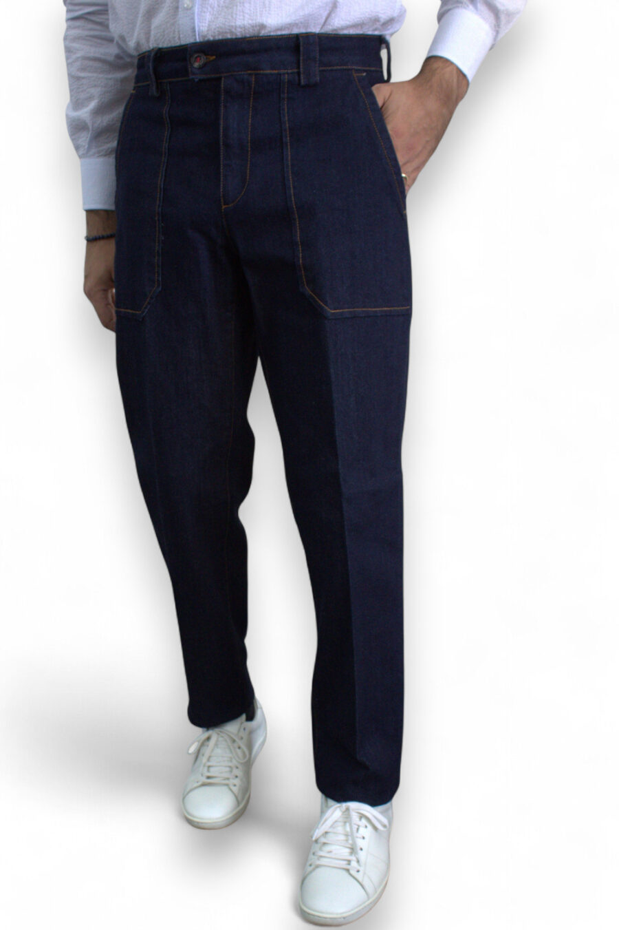 JEANS TASCA AMERICA COMFORT FIT DARK WASH - immagine 4