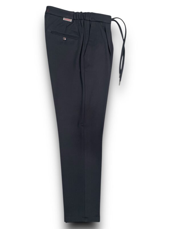 PANTALONE CON COULISSE IN TEX JERSEY COLOR BLU NAVY