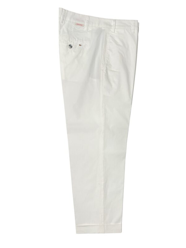 PANTALONE JAPAN FIT IN POPELINE COLOR BIANCO