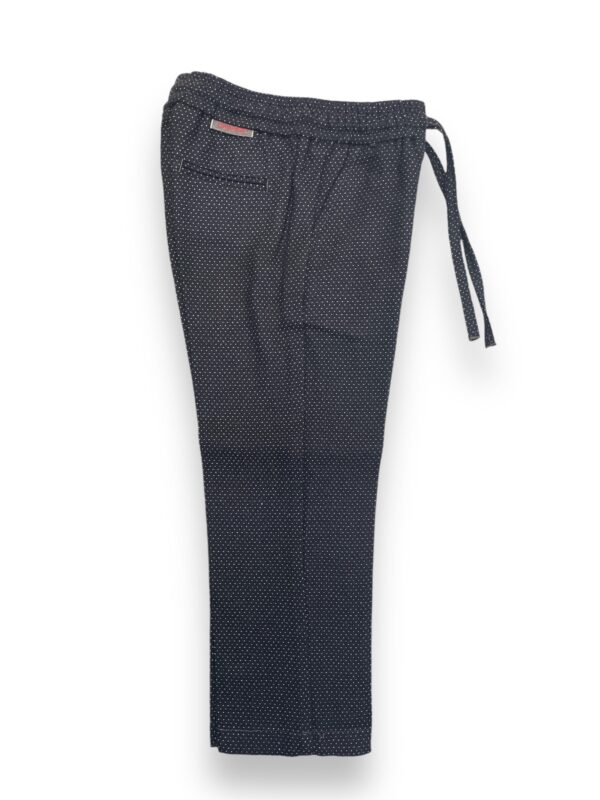 PANTALONE KIDS CON COULISSE A POIS COLOR BLU