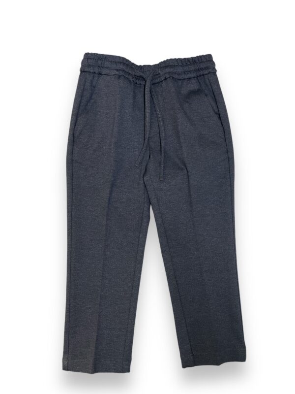 PANTALONE KIDS CON COULISSE IN JERSEY COLOR BLU