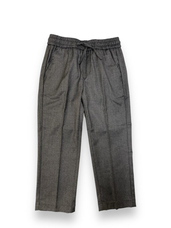 PANTALONE KIDS CON COULISSE IN JERSEY COLOR GRIGIO
