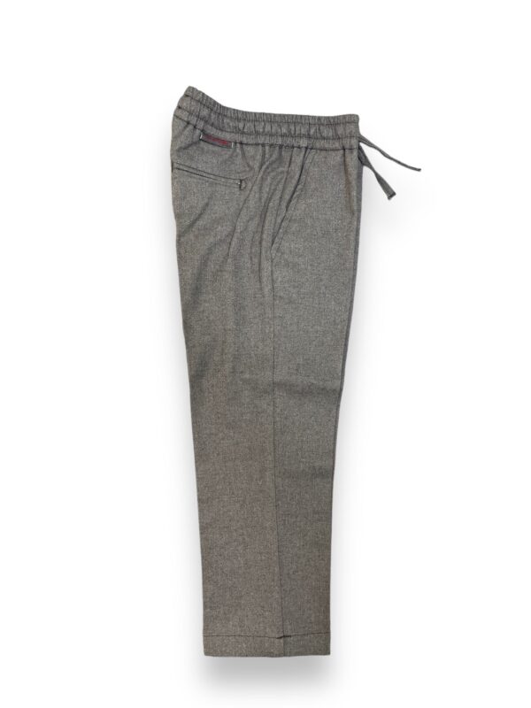 PANTALONE KIDS CON COULISSE IN LANA COLOR GRIGIO