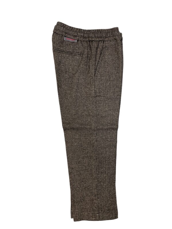 PANTALONE KIDS CON COULISSE IN LANA COLOR GRIGIO