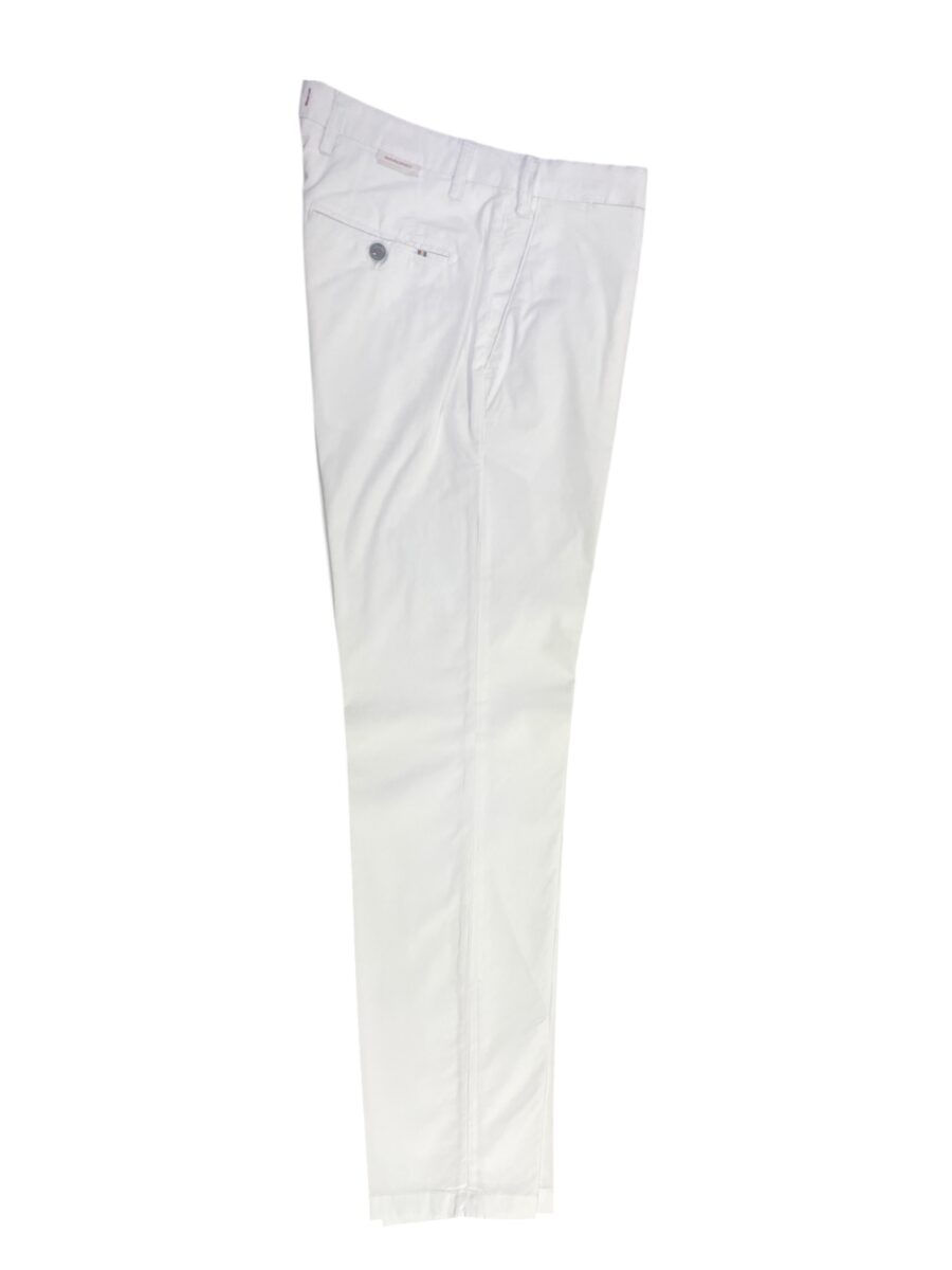 PANTALONE REGULAR FIT IN GABARDINE COLOR BIANCO