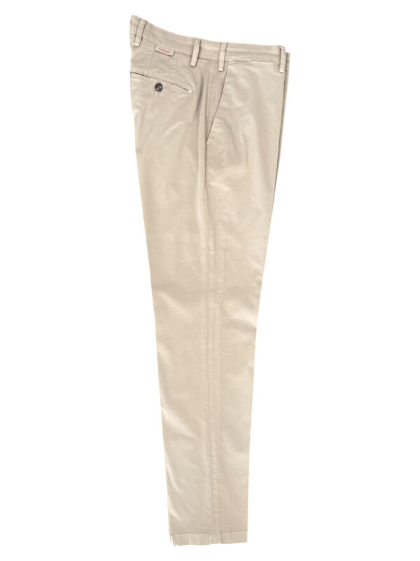 PANTALONE REGULAR FIT IN GABARDINE COLOR FANGO