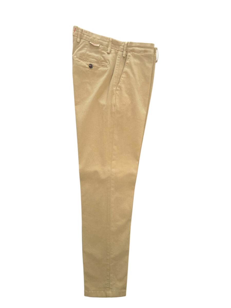 PANTALONE REGULAR FIT IN GABARDINE COLOR FANGO