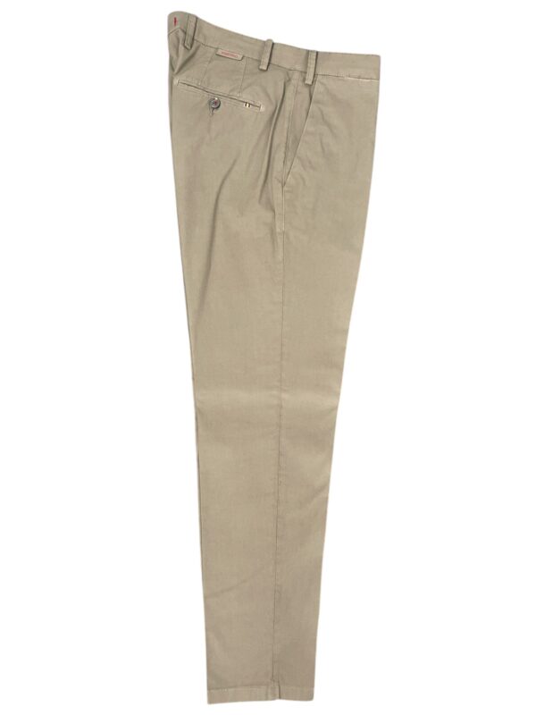 PANTALONE REGULAR FIT IN GABARDINE COLOR FANGO