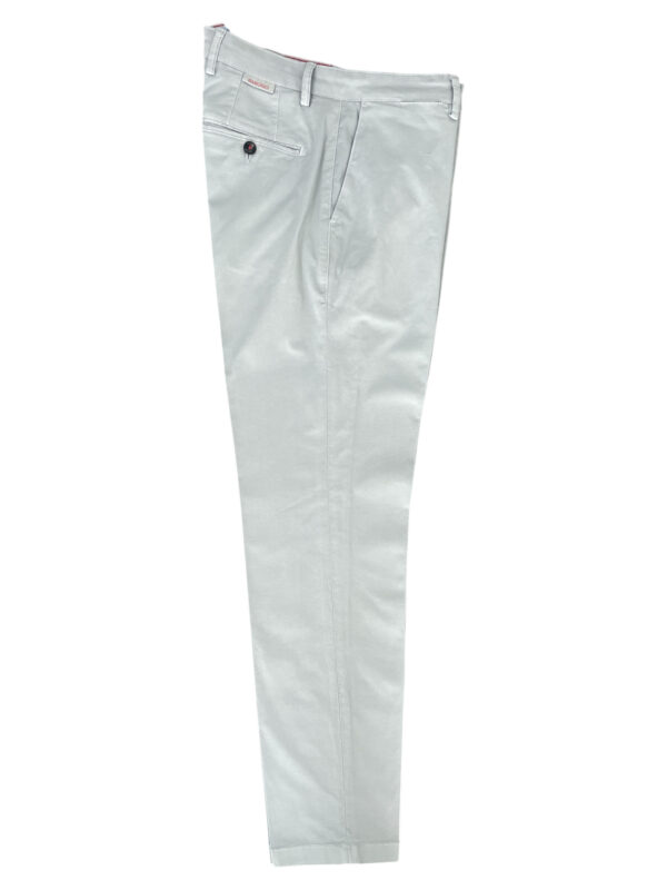 PANTALONE REGULAR FIT IN GABARDINE COLOR GRIGIO CHIARO