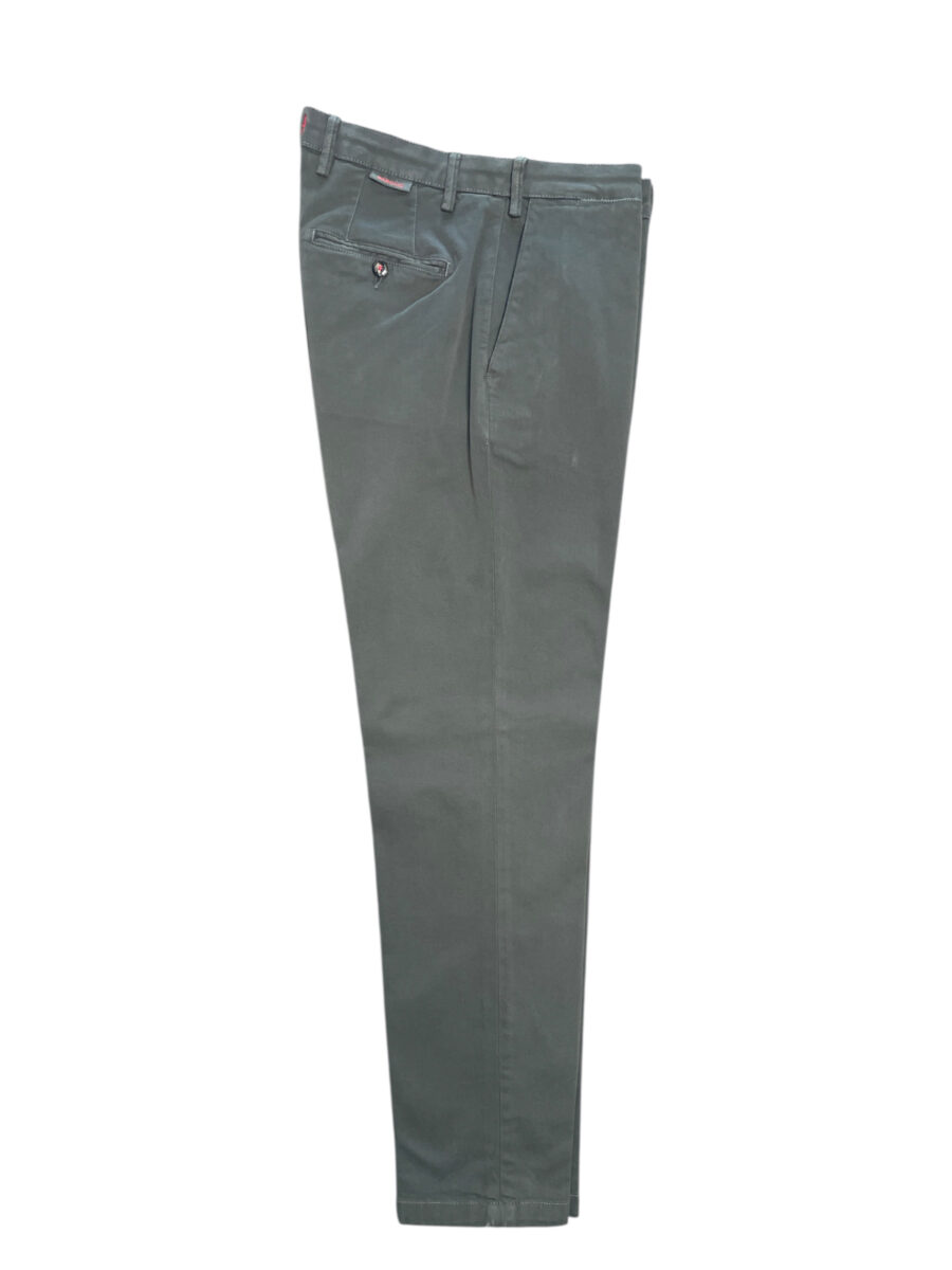 PANTALONE REGULAR FIT IN GABARDINE COLOR GRIGIO CHIARO
