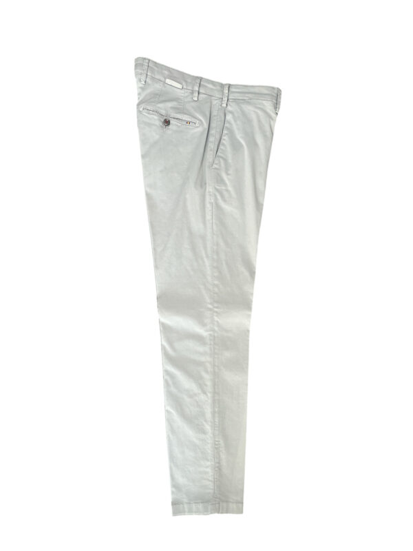 PANTALONE REGULAR FIT IN GABARDINE COLOR GRIGIO CHIARO
