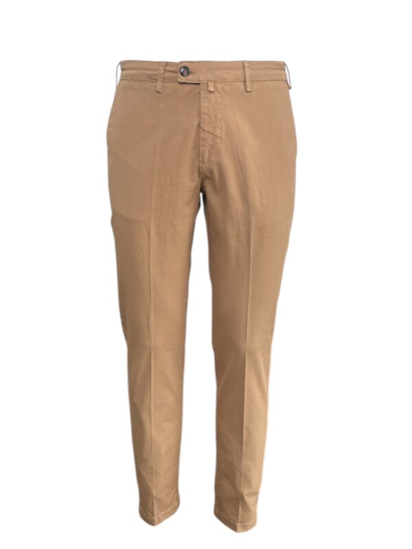 PANTALONE REGULAR FIT IN GABARDINE COLOR TORTORA