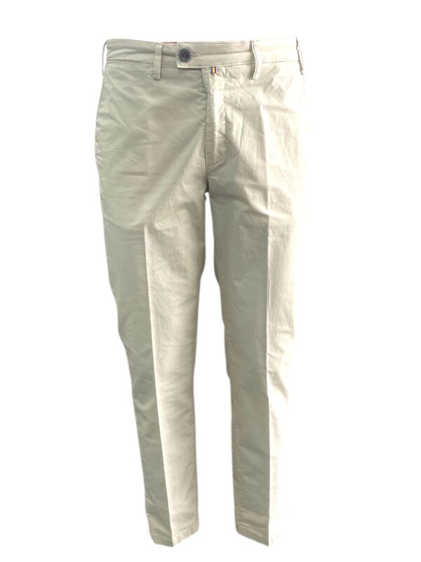 PANTALONE REGULAR FIT IN POPELINE TECNO COLOR BEIGE
