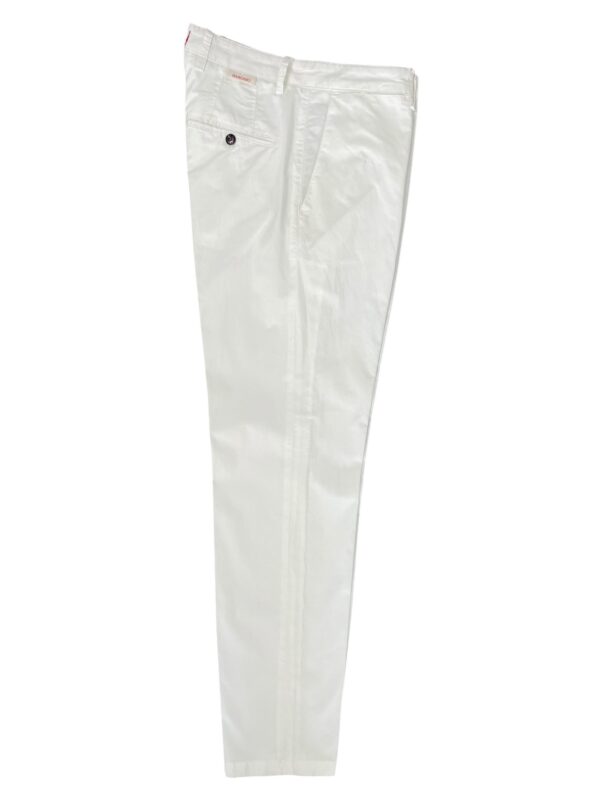 PANTALONE REGULAR FIT IN POPELINE TECNO COLOR BIANCO