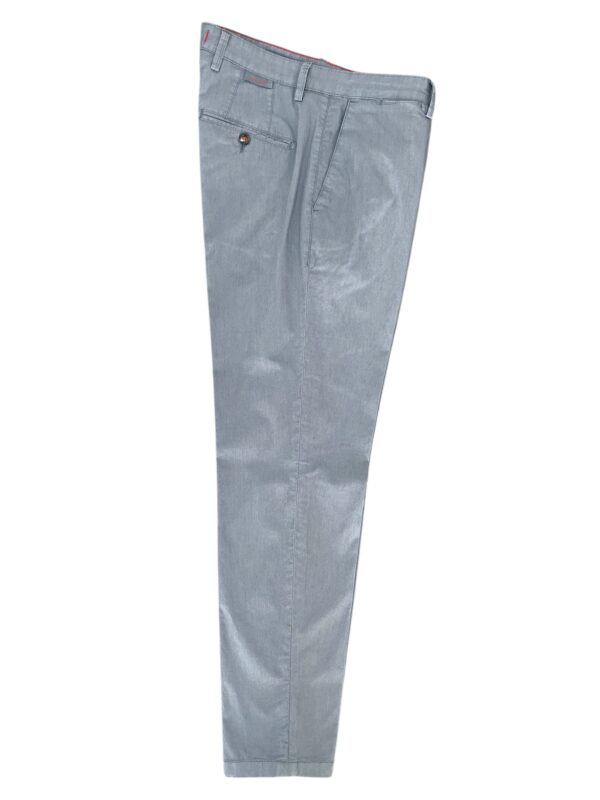 PANTALONE REGULAR FIT IN POPELINE TECNO COLOR BLU CHIARO