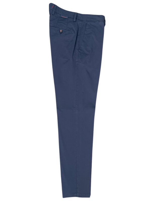 PANTALONE REGULAR FIT IN RASATELLO COLOR BLU