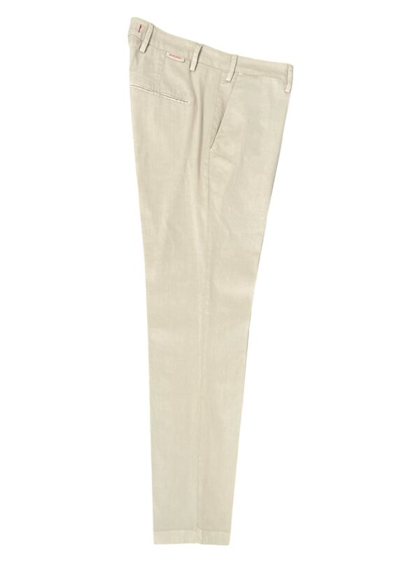 PANTALONE SLIM FIT IN LINO COLOR BEIGE
