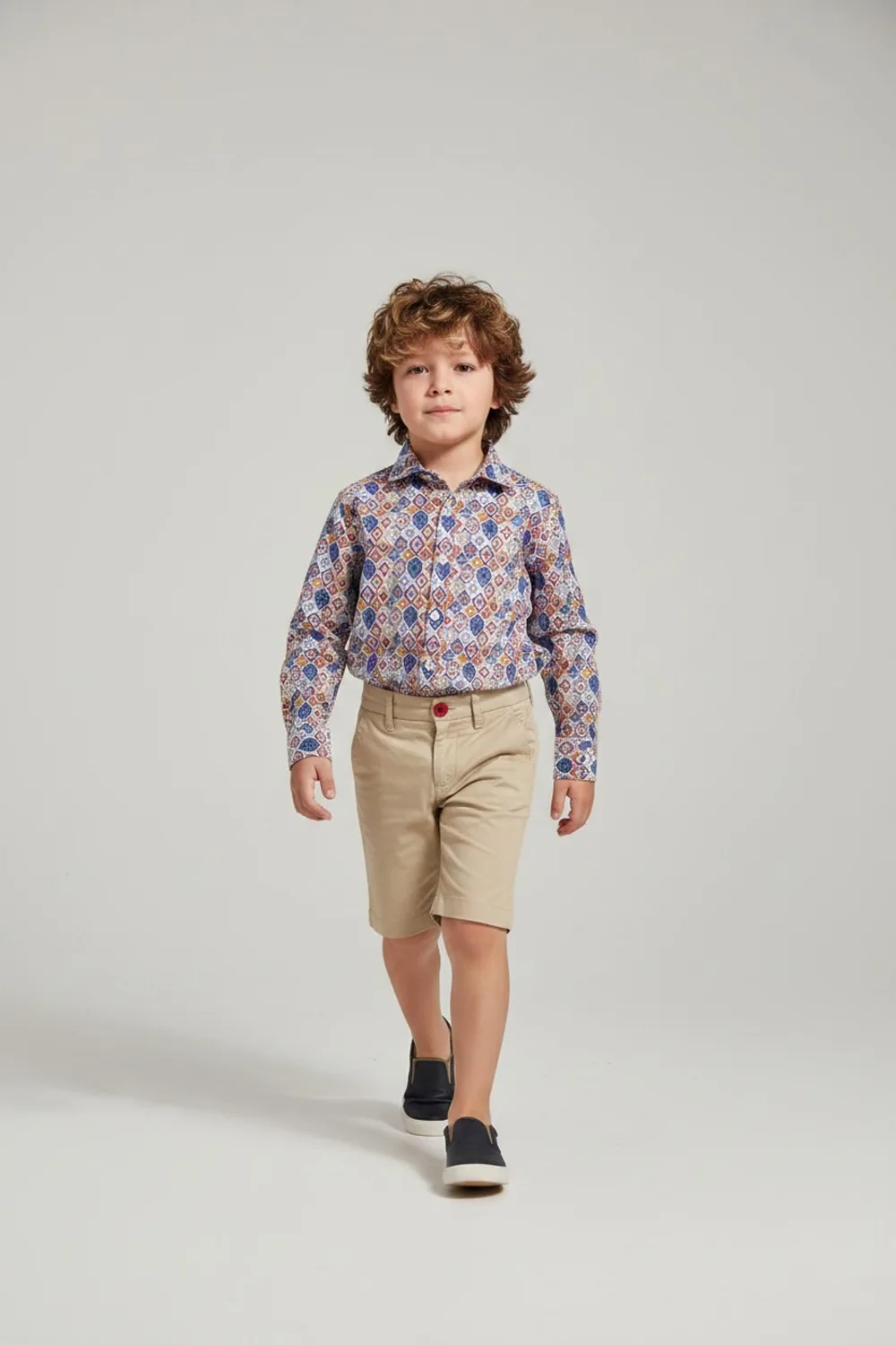 BERMUDA CHINO KIDS IN COTONE COLOR BEIGE