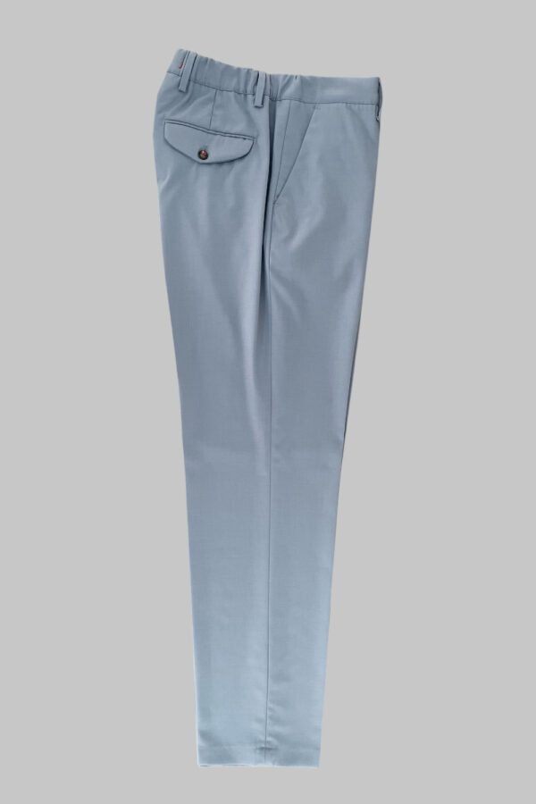 PANTALONE CON ELASTICO IN FRESCO LANA COLOR CARTA DA ZUCCHERO