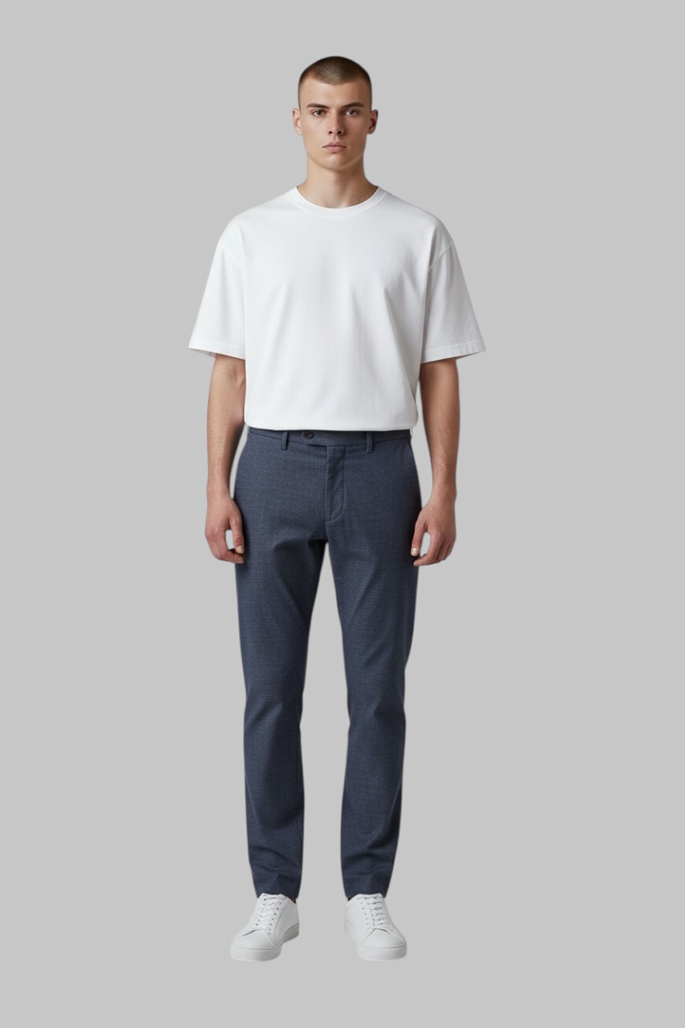 PANTALONE REEF SLIM FIT IN DENIM CHAMBRAY COLOR BLU SCURO