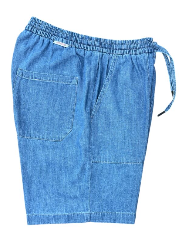 BERMUDA CON COULISSE IN JEANS COLOR LIGHT WASH